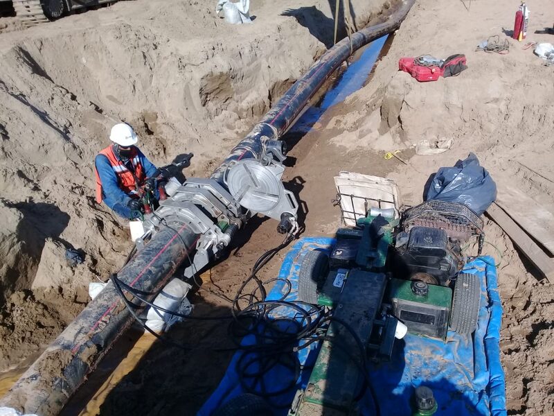 Avance de perforación para red de gas natural en Punta Esmeralda